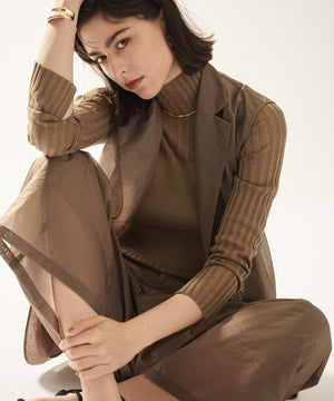 シアーニット コンビトップス