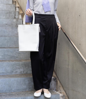 ライトポンチワイドテーパードパンツ