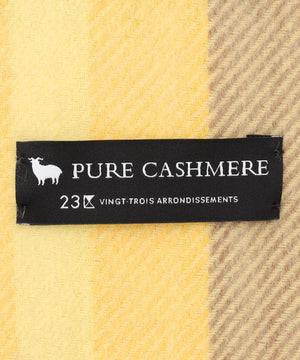 カシミヤ チェック ストール