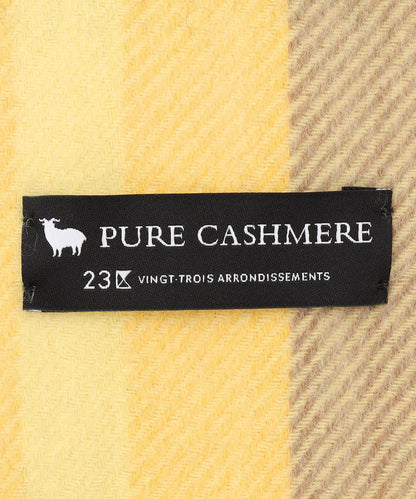 カシミヤ チェック ストール