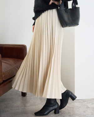 ラメプリーツフレアスカート