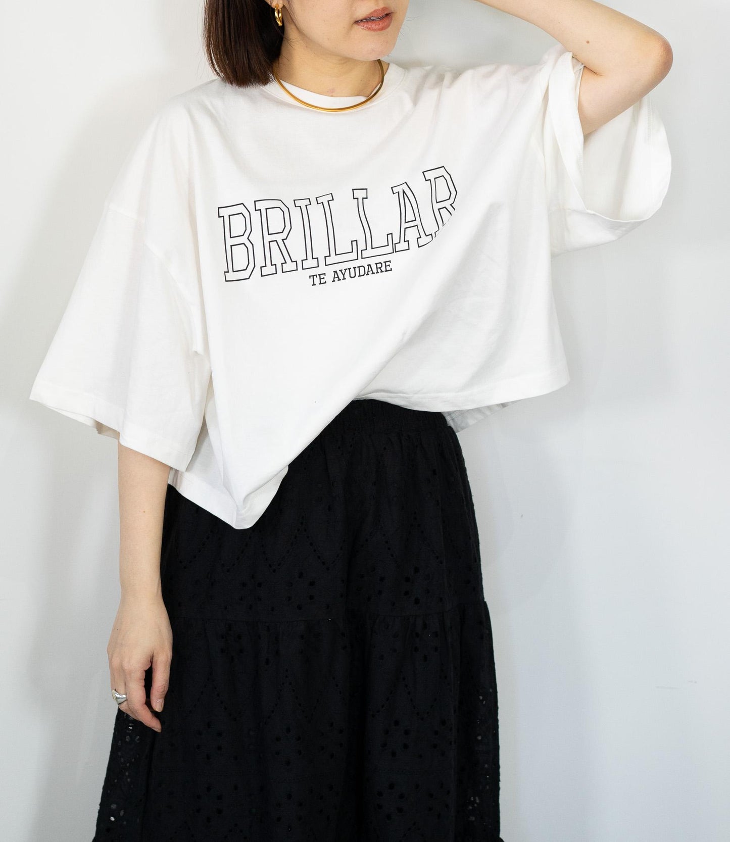 クロップドロゴTシャツ