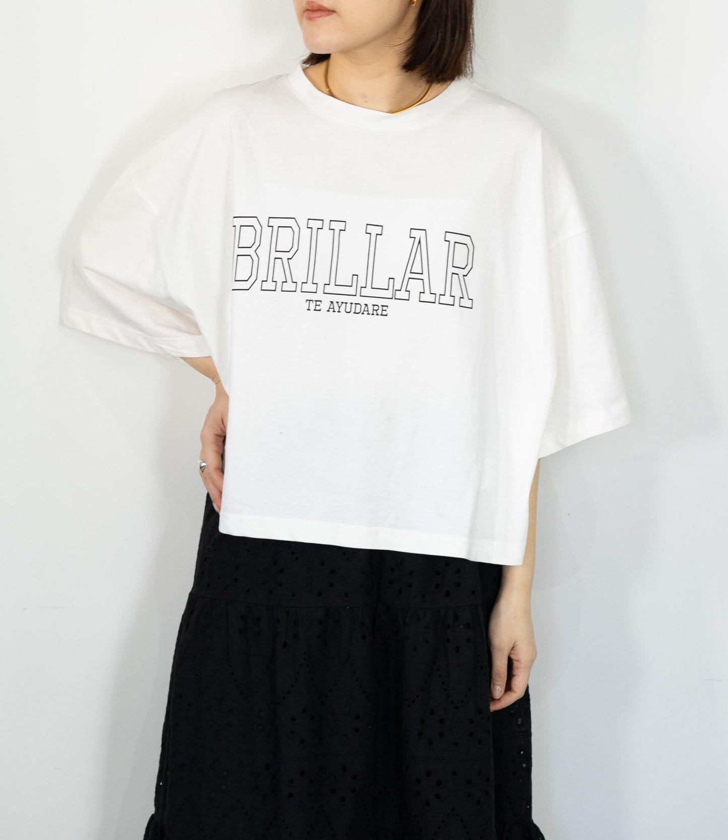 クロップドロゴTシャツ
