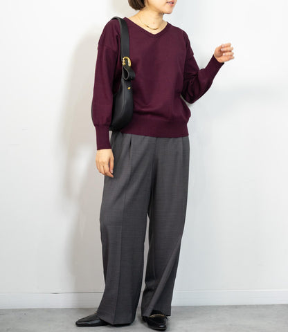 センタープレスストレートパンツ