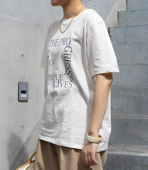 キューブレタリングTシャツ