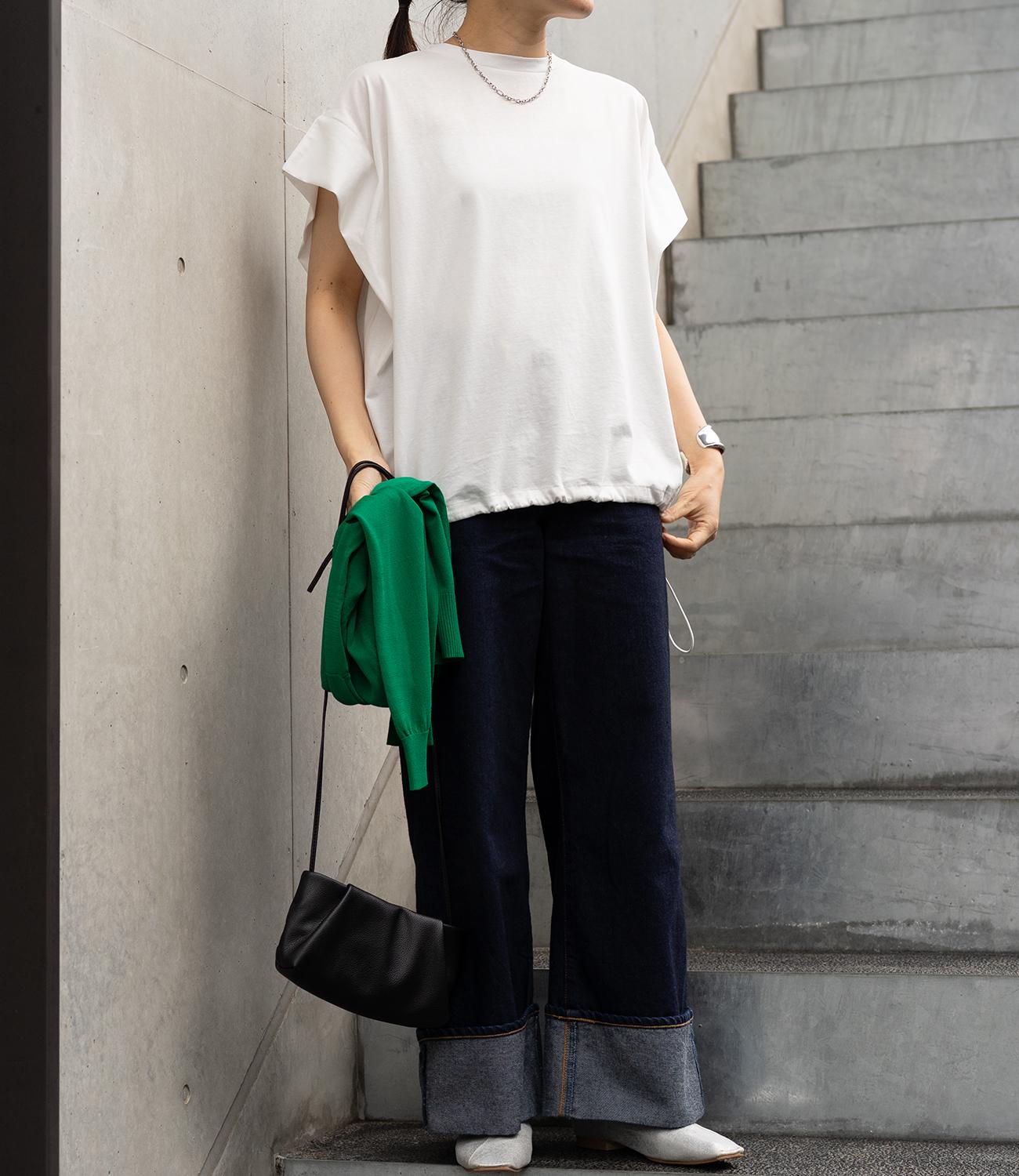 ドロストオーバーフレンチスリーブカットソー