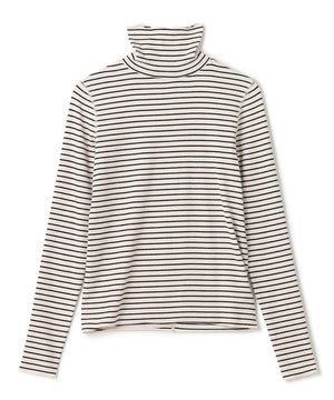 コットンカシミヤ タートルネックカットソー