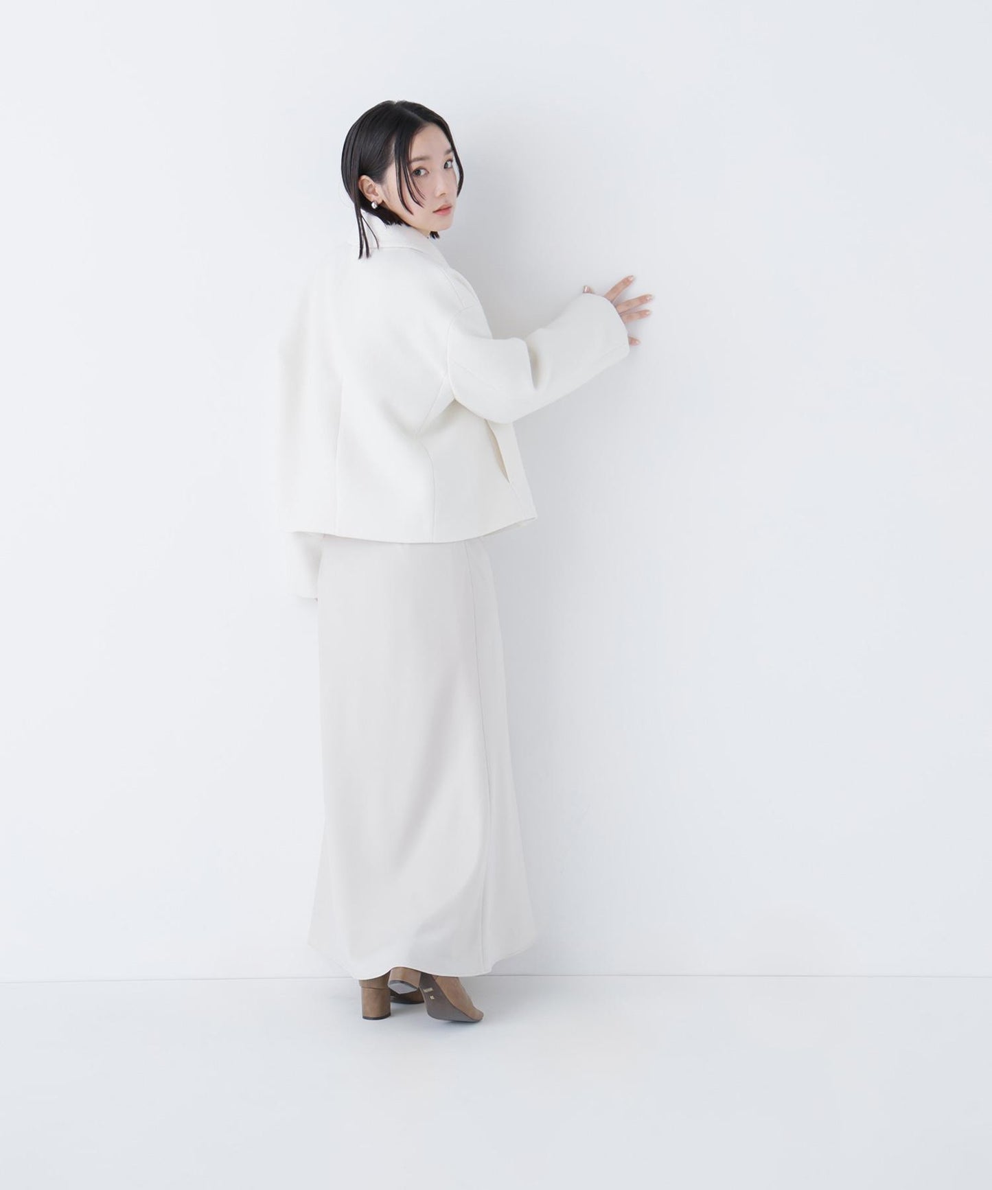 ＜朝比奈 彩さんコラボ＞ステンカラージップブルゾン