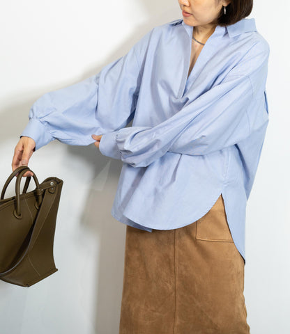 オックスコットンスキッパーシャツ