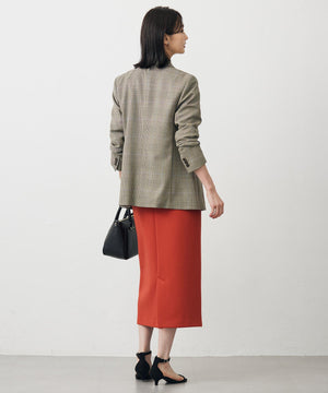 モナベールツイル チェック ダブル ジャケット