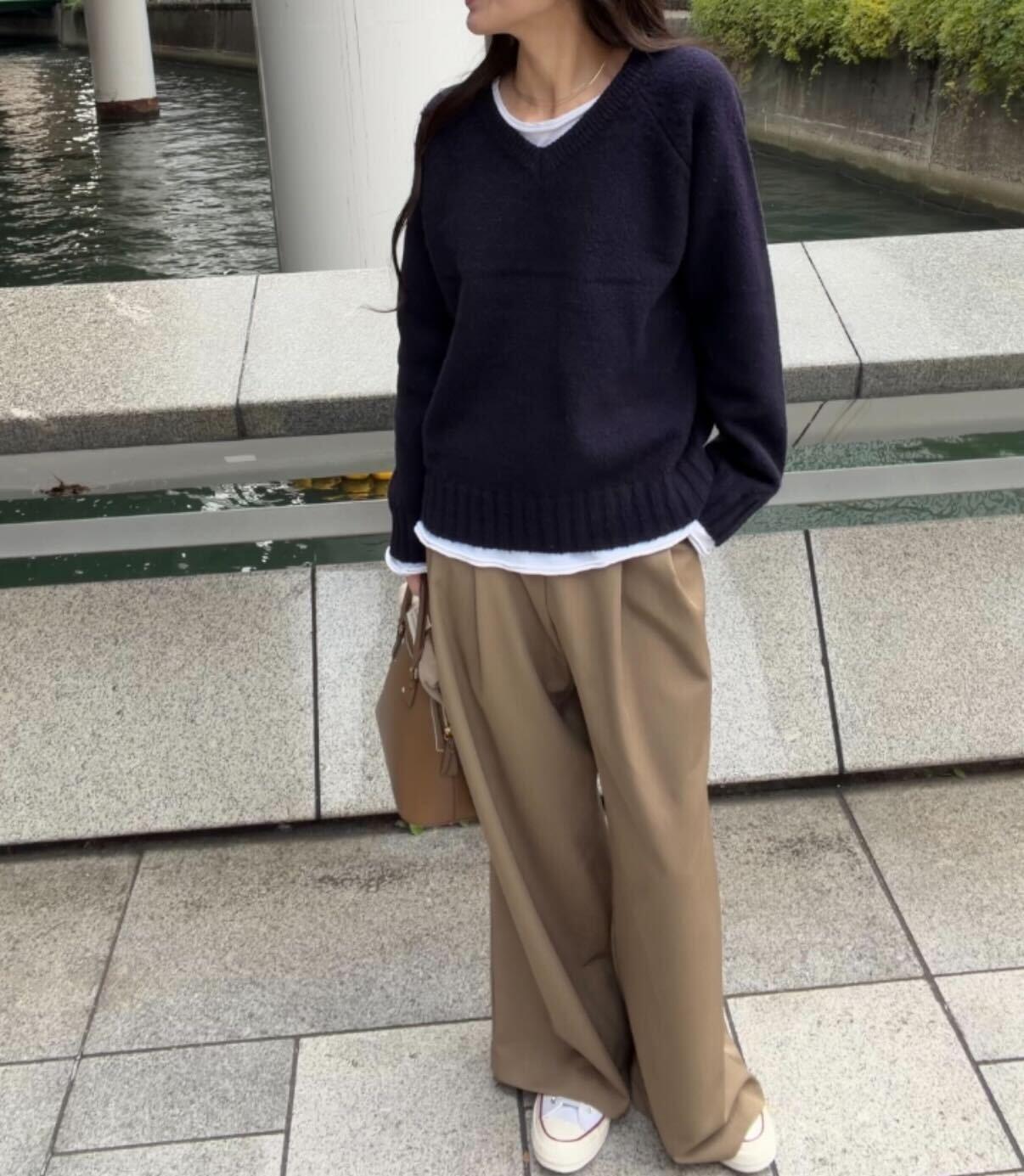 ダブルタックルーズワイドパンツ