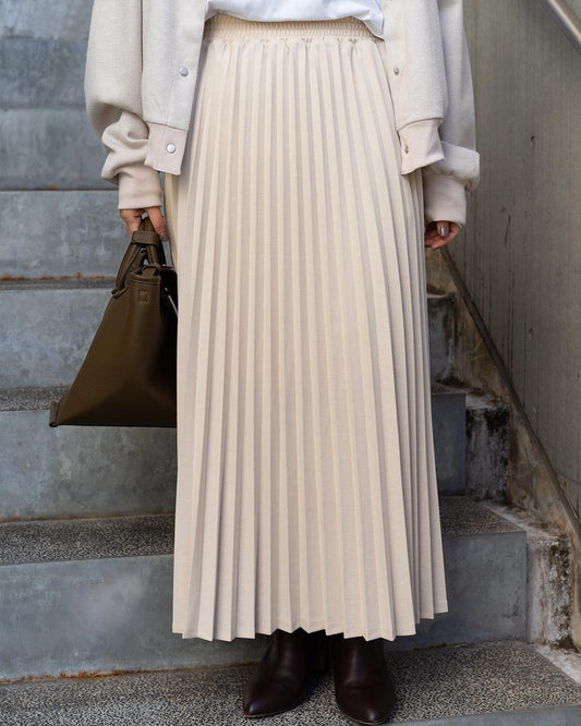 ラメプリーツフレアスカート