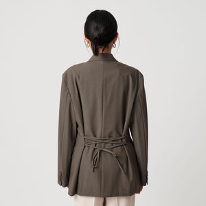 バックレースアップ ダブルジャケット