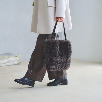 フェイクボア ワンショルダーバッグ