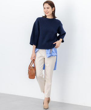 コットンタッチシャーティング刺繍入り ブラウス