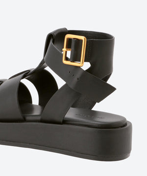 プラットフォームグラディエーターサンダル