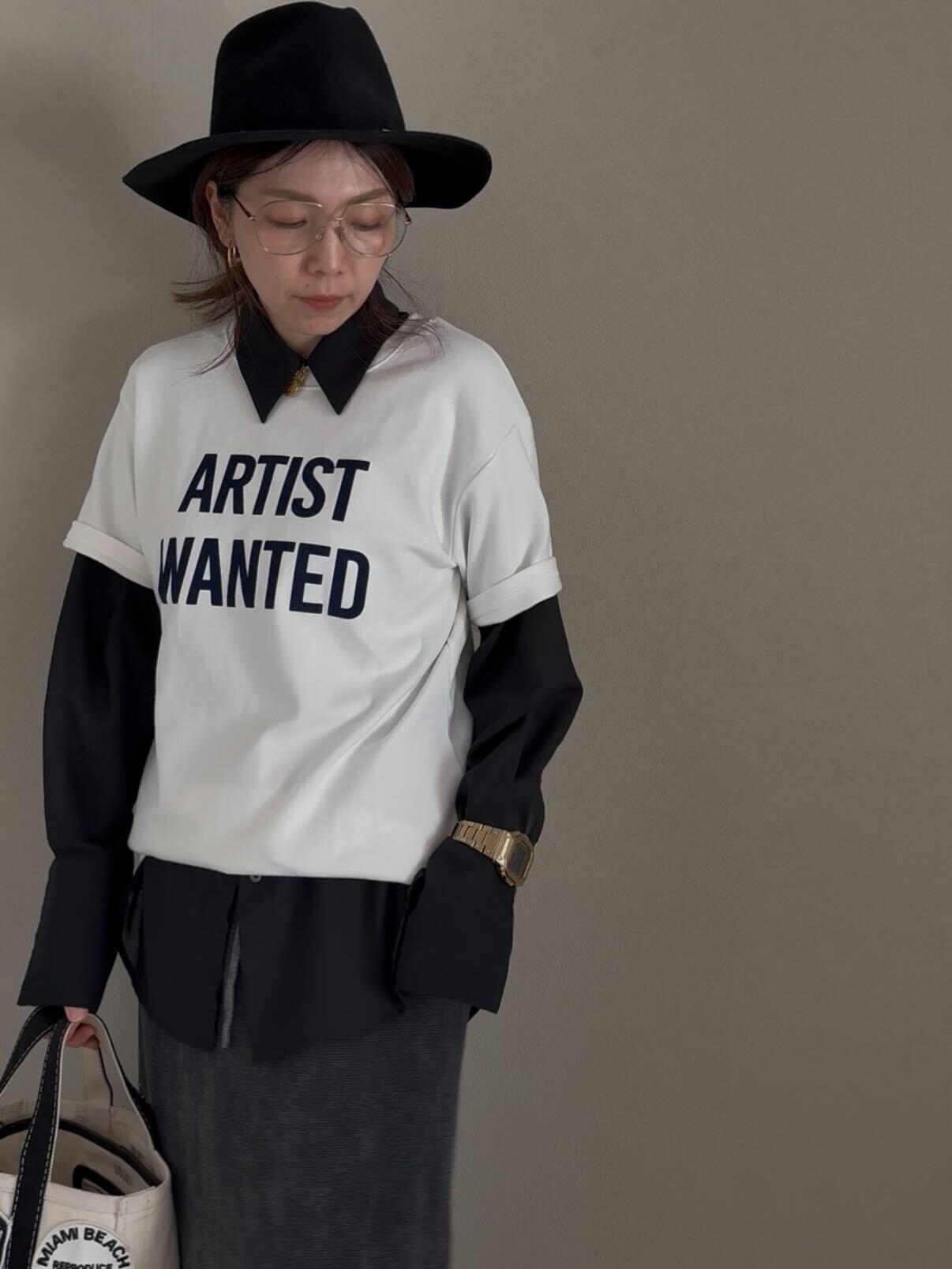 アーティストフロッキーロゴTシャツ