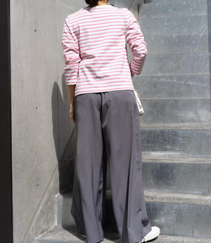 ボーダースナップカーディガン