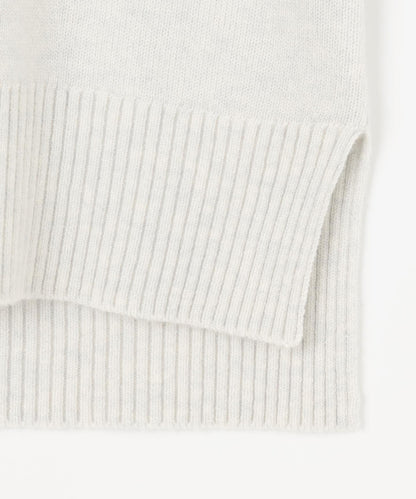 ウールカシミヤミックス ロールネック ニット