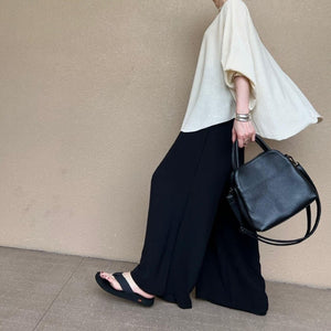 リネンざっくりニットケープ