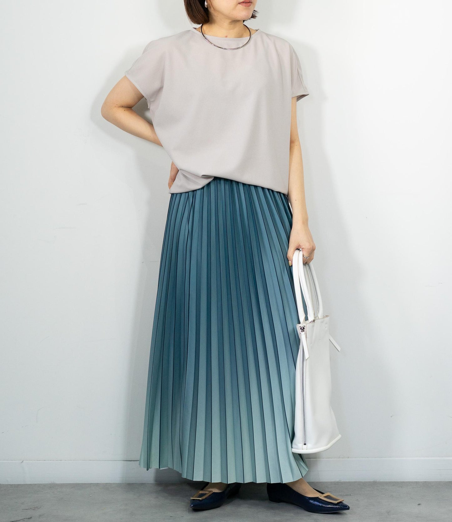 ライングラデーションプリーツスカート