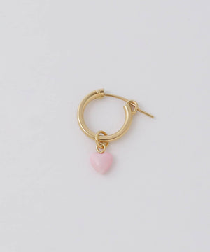 ハートストーンピアス