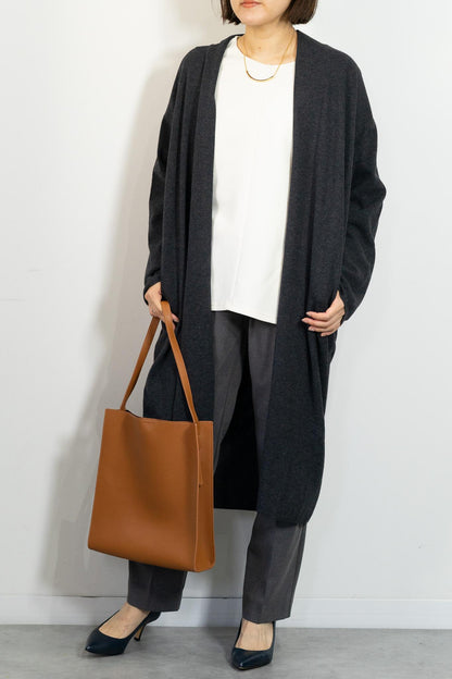 着流しニットコーディガン