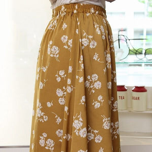 花柄ロングスカート