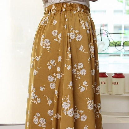 花柄ロングスカート