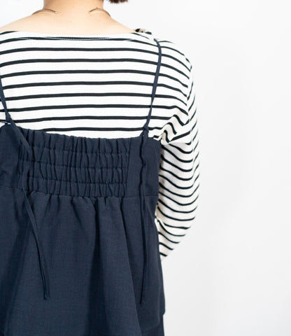 ペプラムキャミオールインワン