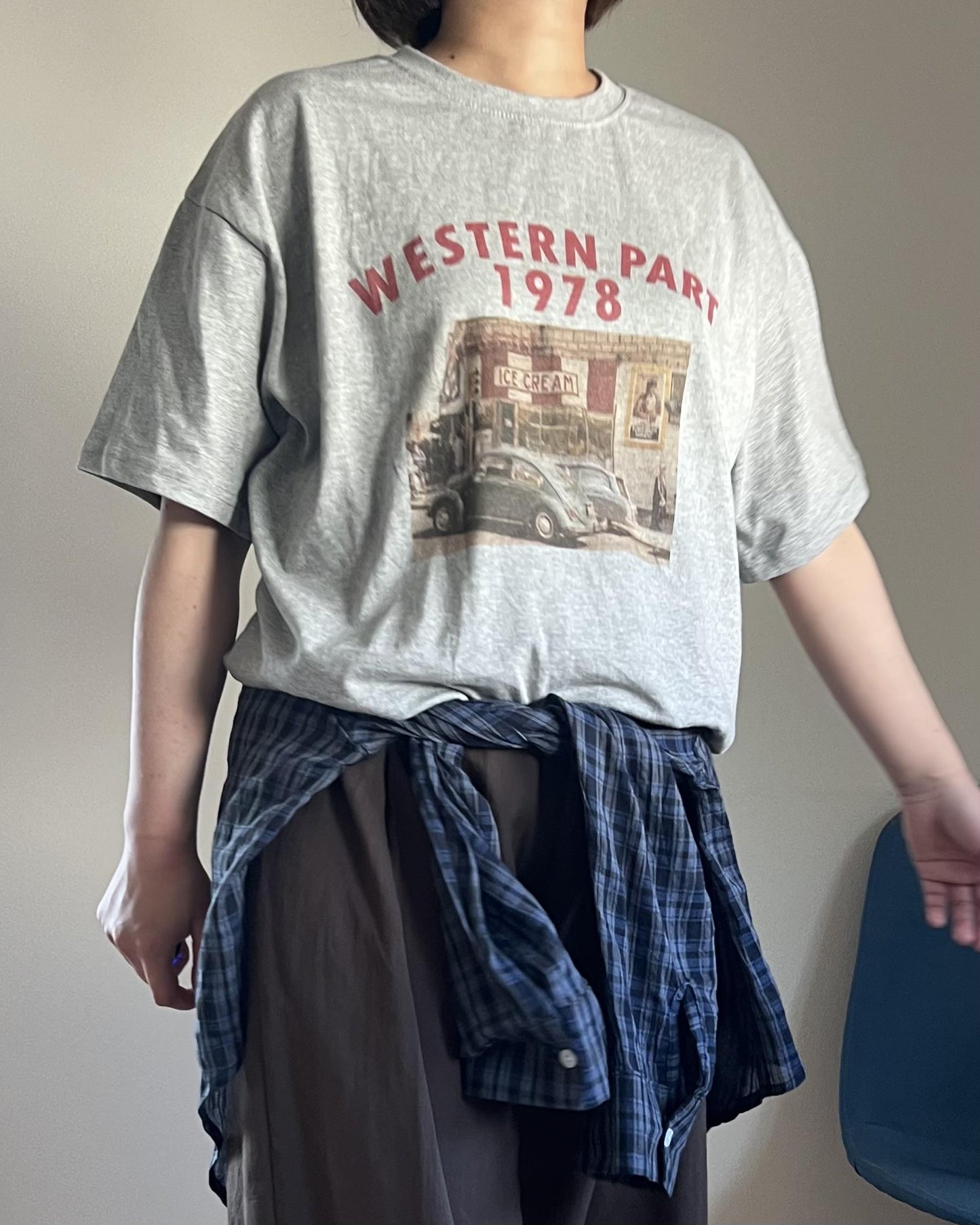 レトロCARプリントTシャツ