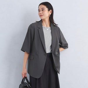 エアシカル ショート スリーブ ジャケット -マシンウォッシャブル・ストレッチ・UVカット-