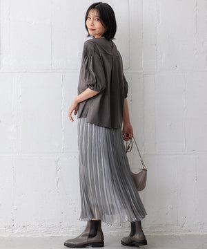 スムースデザイン パフスリーブ カットソー