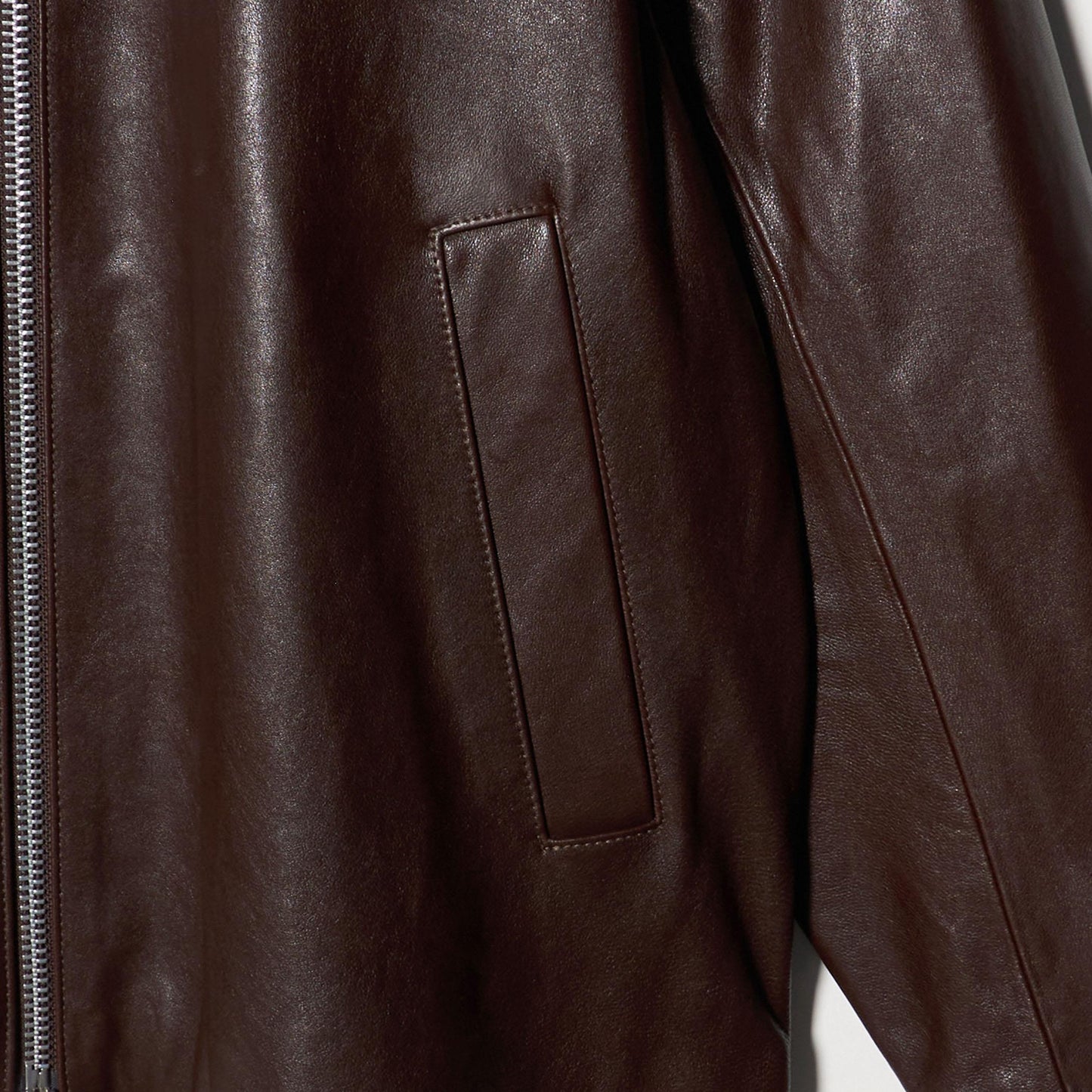 シープレザー フロントジップ ジャケット