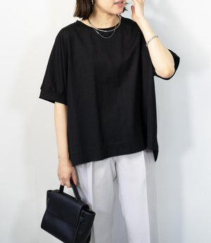 接触冷感オーバーカットソー