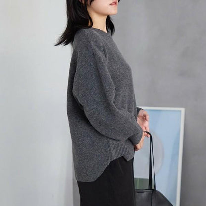 ウール混ガゼットニット