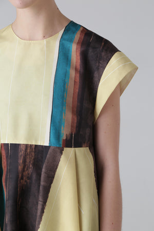 ペインティングストライププリントブラウス