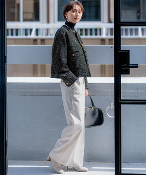 GIOLICA ボタン ツイード ジャケット