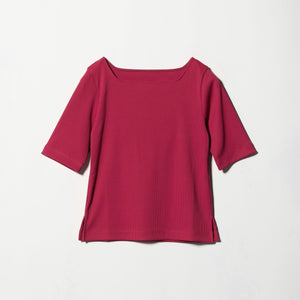 ニットライク スクエアネック カットソー