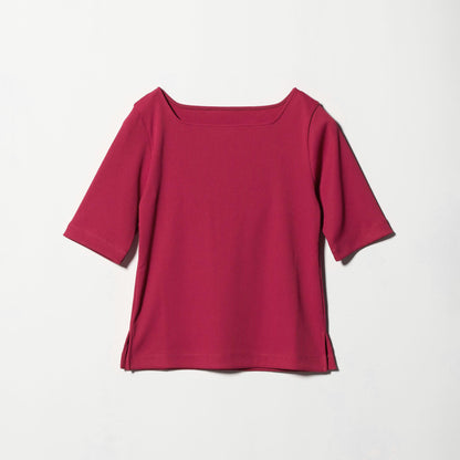 ニットライク スクエアネック カットソー