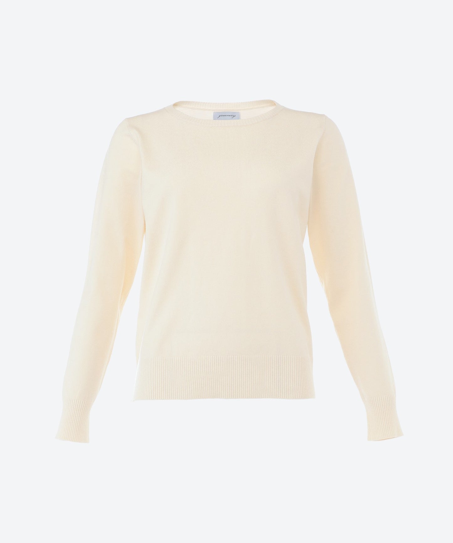 クルーネックストレートニット