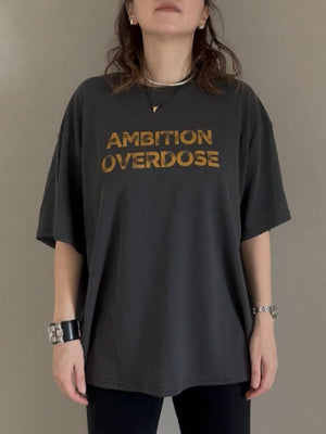AMBITIONロゴヴィンテージライクT
