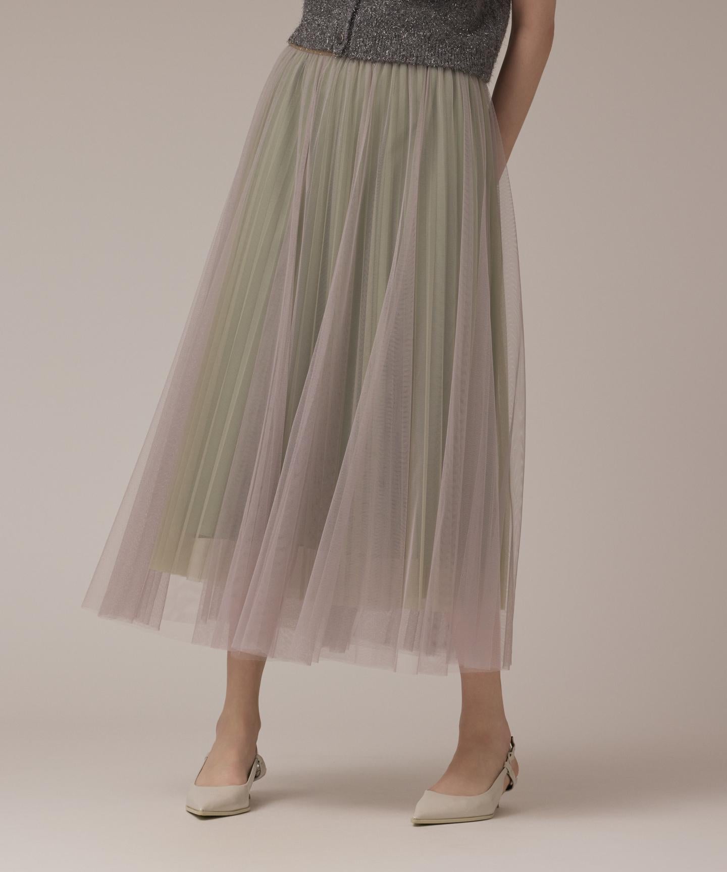 チュールリバーシブルスカート