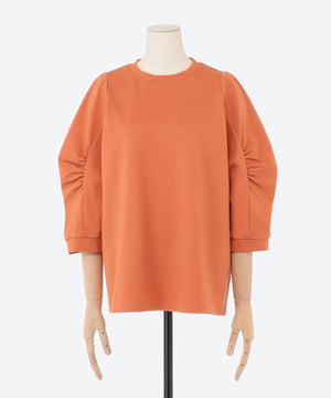 クルーネックボリュームスリーブカットソー