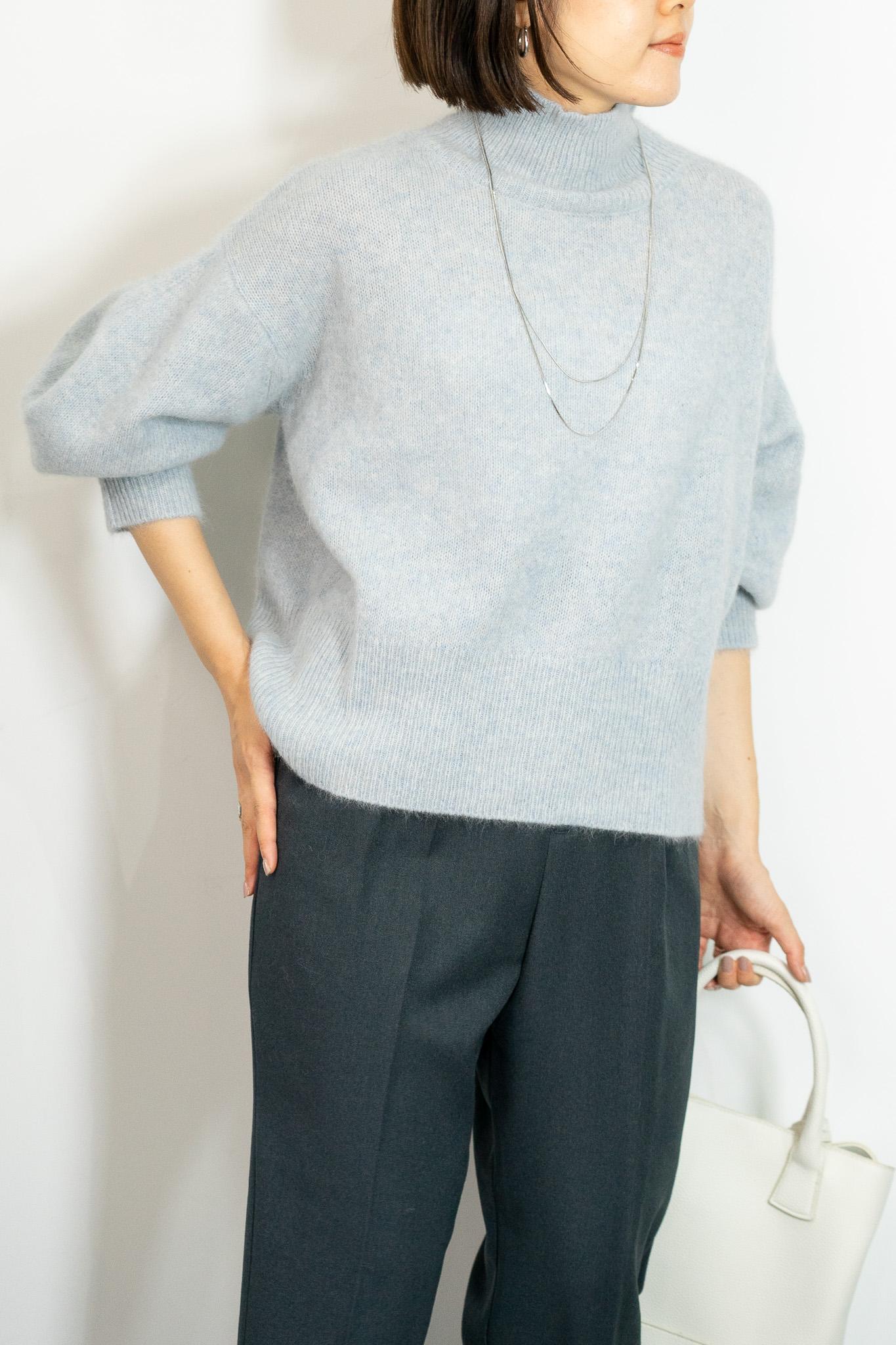 FOX混ボリュームスリーブニット