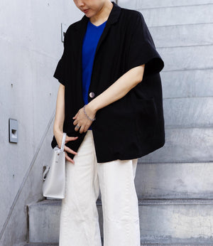 ワッシャーサテンシャツジャケット