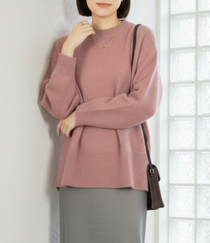 FOX混バックスリットオーバーニット