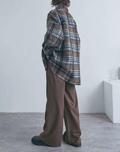 スウェードライクイージーパンツ