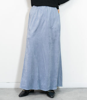 ストレッチスウェードAラインスカート