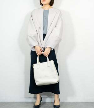 カットジョーゼットウエストマークブルゾン